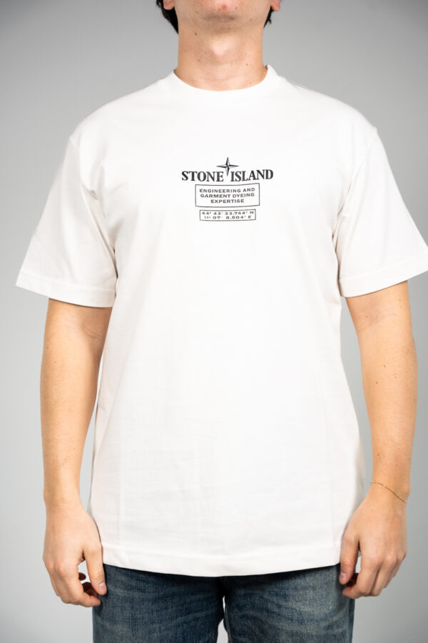 Stone Island – Garment Dyeing T-shirt White