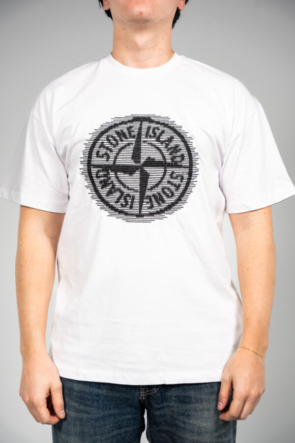 Stone Island – Blurry logo T-shirt White