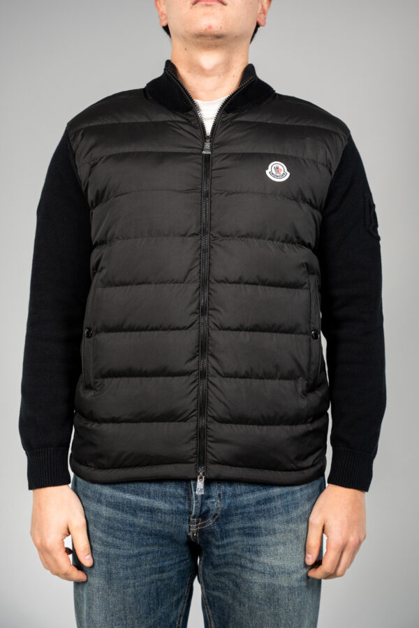 Moncler – Hybrid Zip Cardigan Black