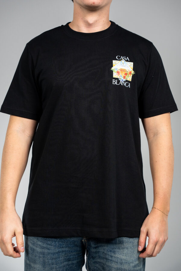 Casablanca – Tennis Court T-Shirt Black