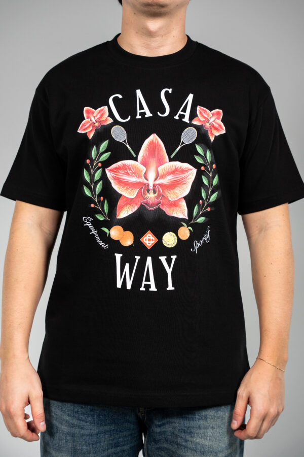 Casablanca – Flower T-Shirt Black