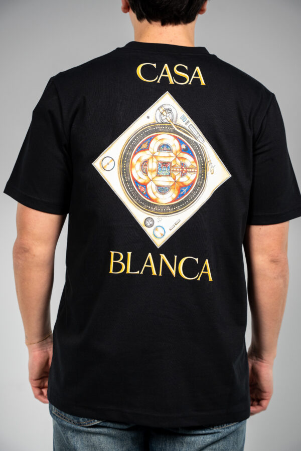 Casablanca – Record Player T-Shirt Black tweede afbeelding