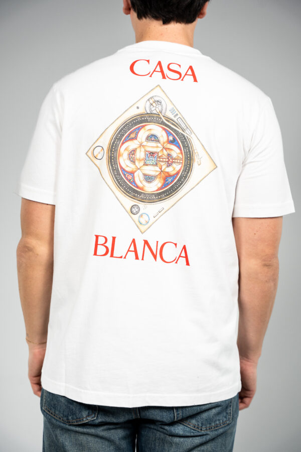 Casablanca – Record Player T-Shirt White tweede afbeelding
