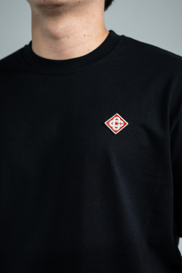 Casablanca – Basic T-shirt Black tweede afbeelding