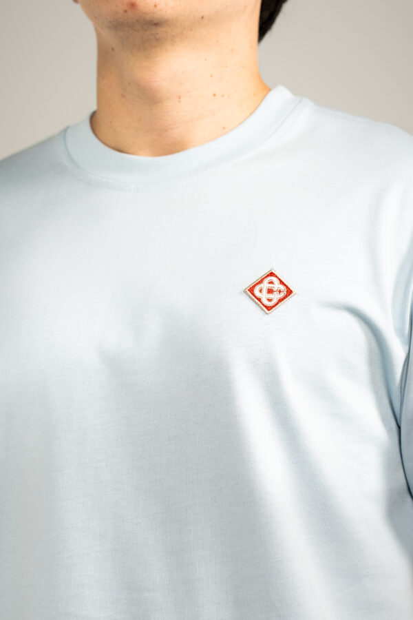 Casablanca – Basic T-shirt Light Blue tweede afbeelding