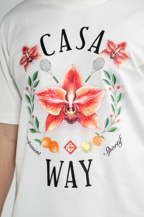 Casablanca – Flower T-Shirt White tweede afbeelding