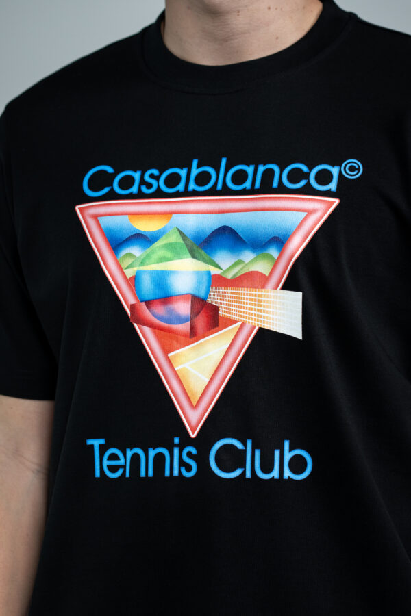 Casablanca – Pyramid T-Shirt Black tweede afbeelding