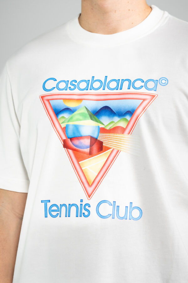 Casablanca – Pyramid T-Shirt White tweede afbeelding