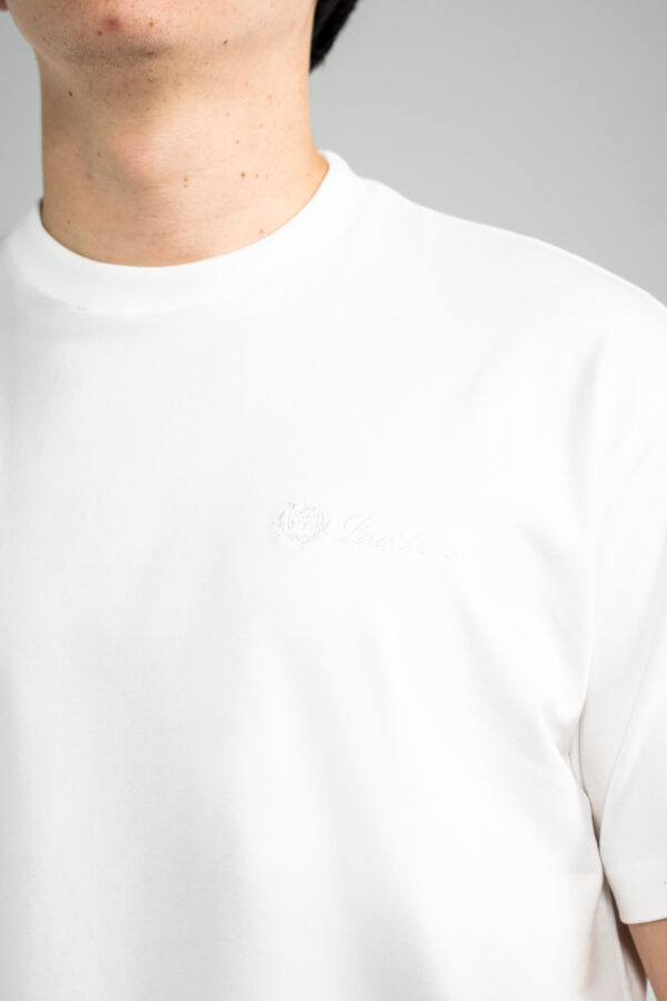 Loro Piana – T-Shirt White White Logo tweede afbeelding