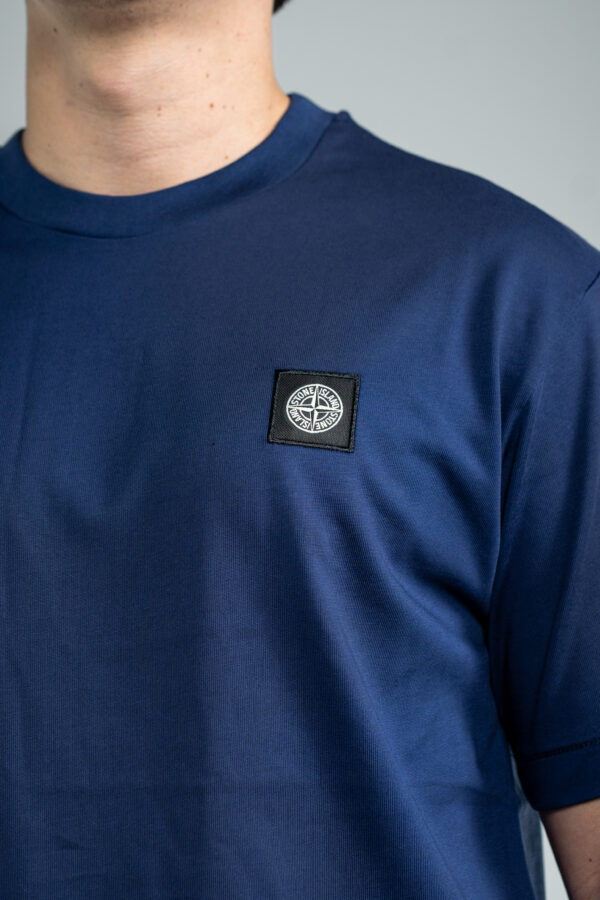 Stone Island – Basic T-Shirt Navy Blue tweede afbeelding