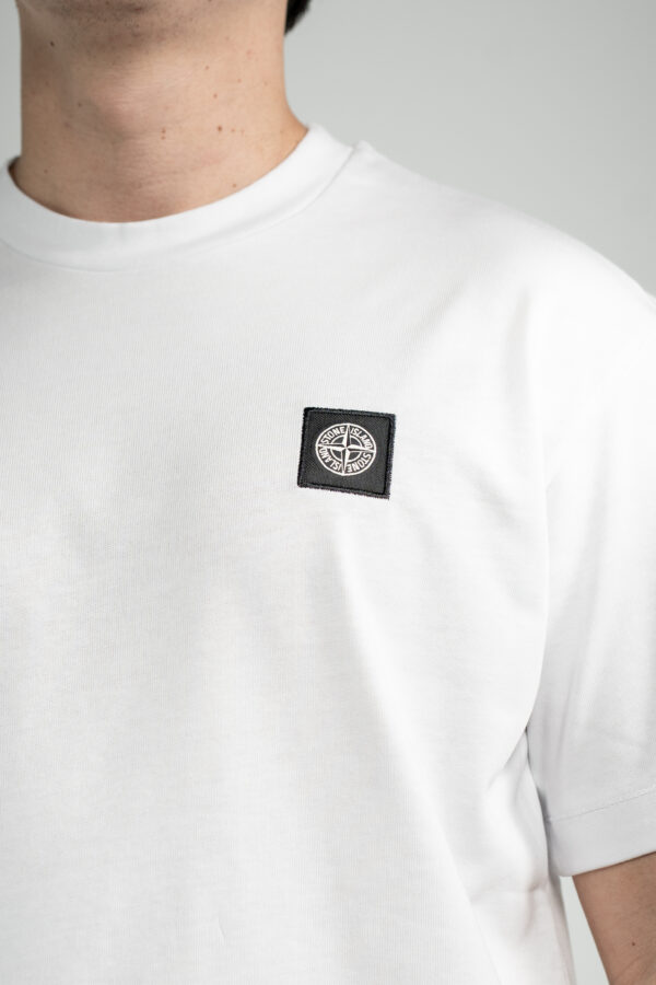 Stone Island – Basic T-Shirt White tweede afbeelding