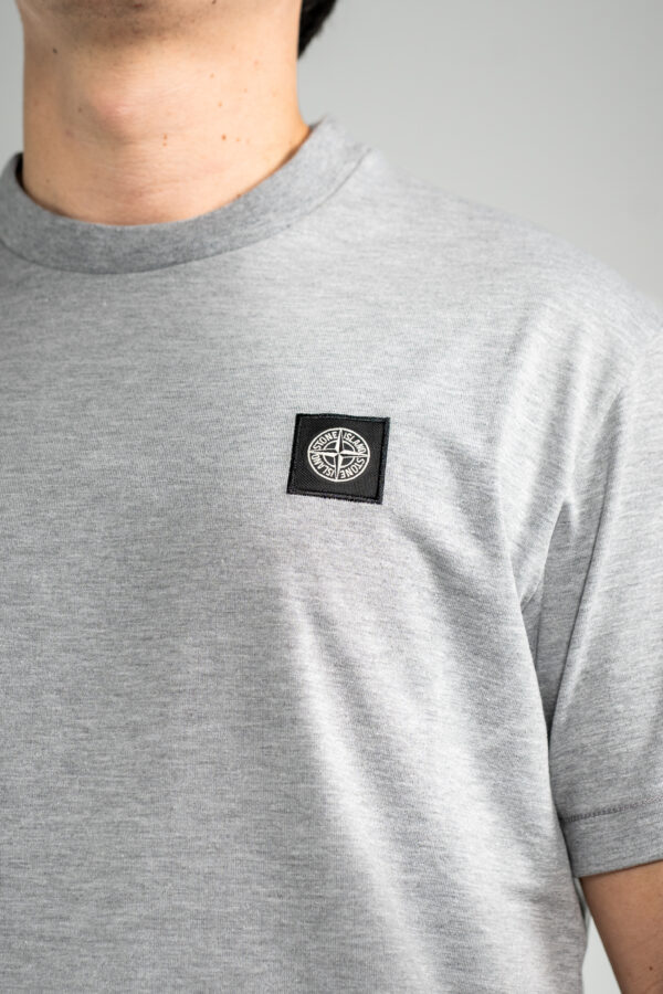 Stone Island – Basic T-Shirt Grey tweede afbeelding