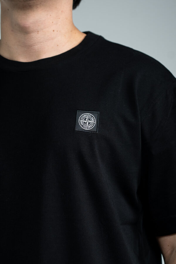 Stone Island – Basic T-Shirt Black tweede afbeelding