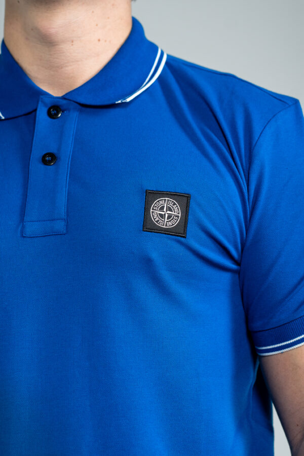 Stone Island – Polo Sax Blue tweede afbeelding
