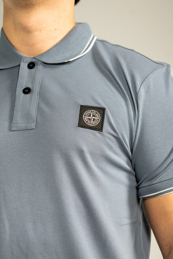 Stone Island – Polo Indigo tweede afbeelding