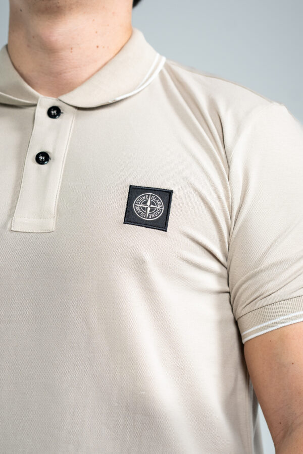 Stone Island – Polo Beige tweede afbeelding