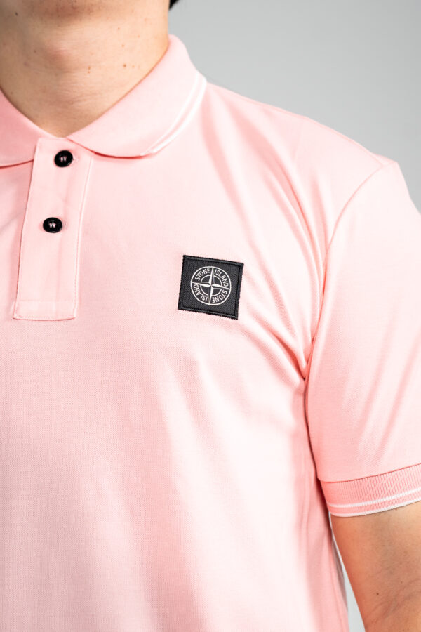 Stone Island – Polo Roze tweede afbeelding