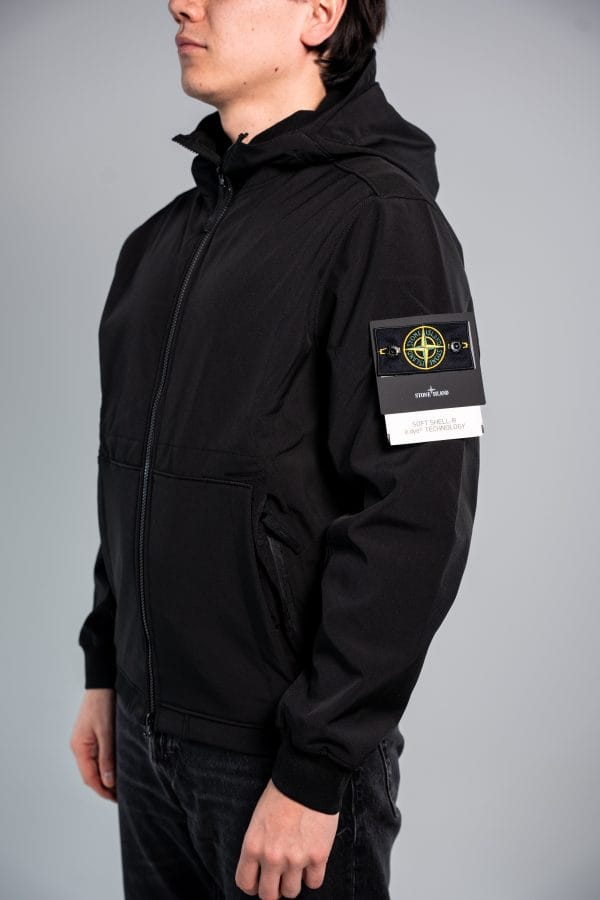 Stone Island – Soft Shell-R Black tweede afbeelding