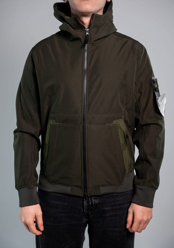 Stone Island – Soft Shell-R Army Green