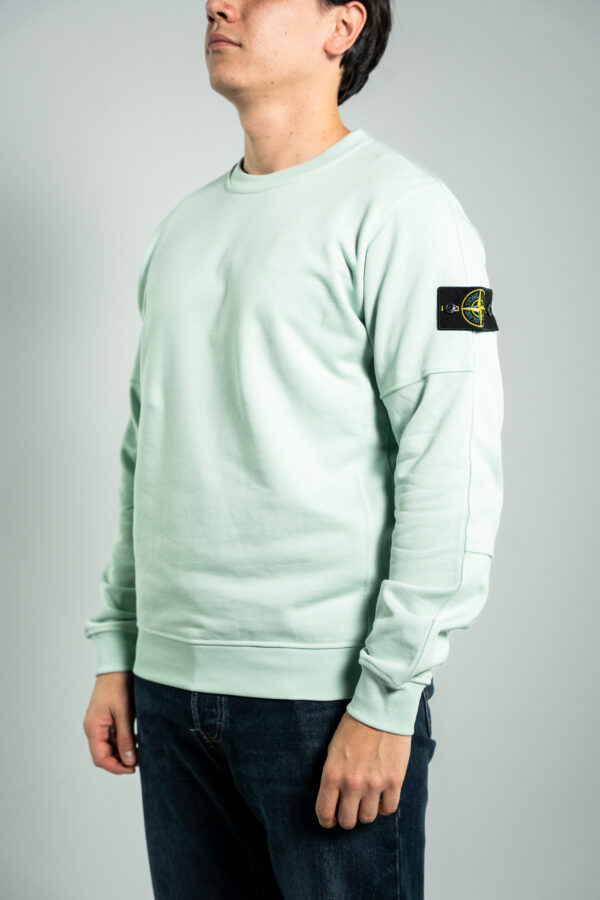 Stone Island – Basic Sweater Soft Mint tweede afbeelding