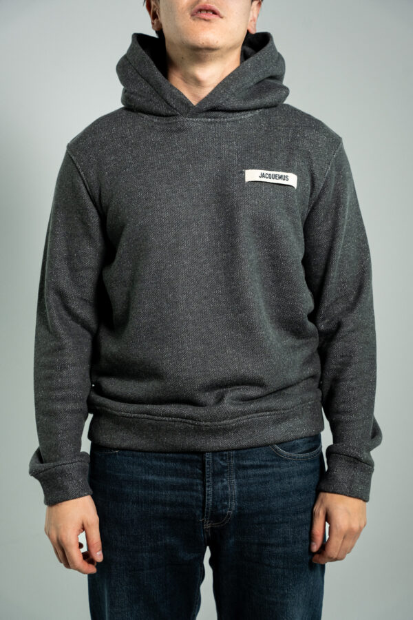 Jacquemus – Hoodie Gros Grain Anthracite