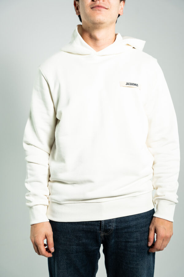 Jacquemus – Hoodie Gros Grain White