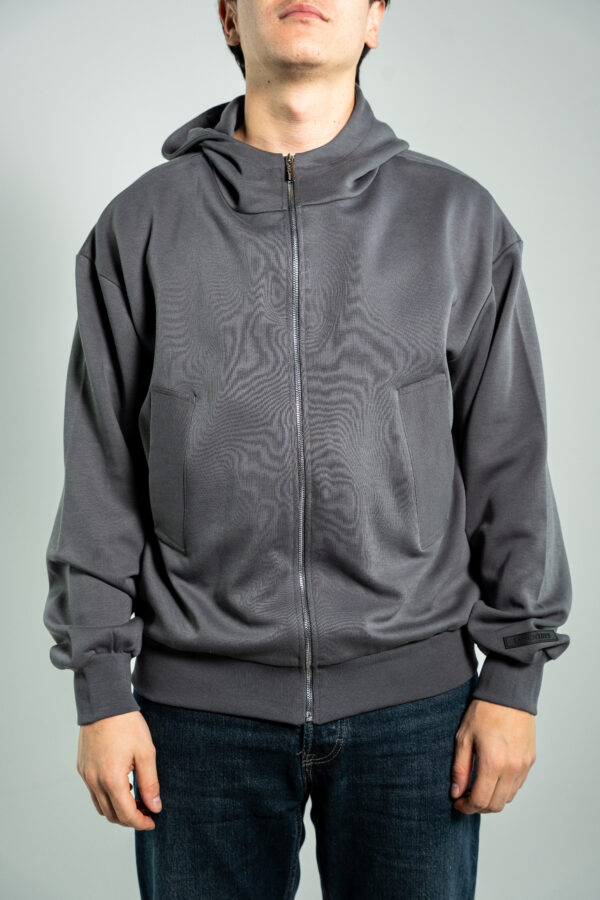 Fear Of God – Essentials Zipped Hoodie Anthracite