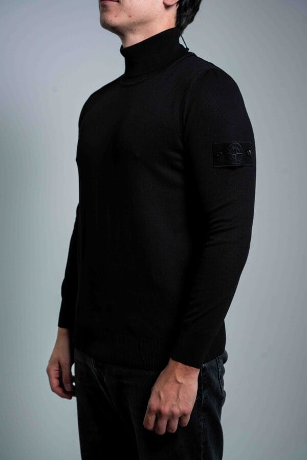 Stone Island – Turtleneck Ghost Black tweede afbeelding