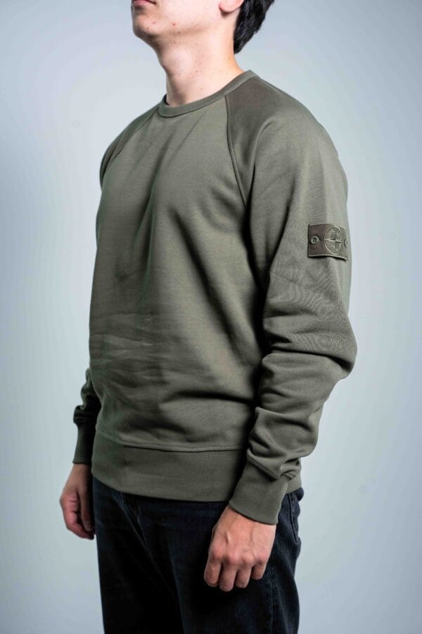 Stone Island – Ghost Sweater Army Green tweede afbeelding