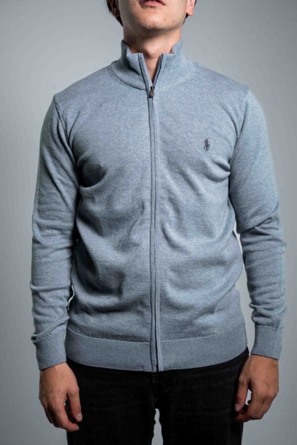 Ralph Lauren - Knitted Fullzip Sweater Light Grey