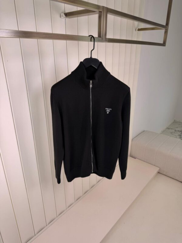 Prada – Fullzip cashmere blend Black