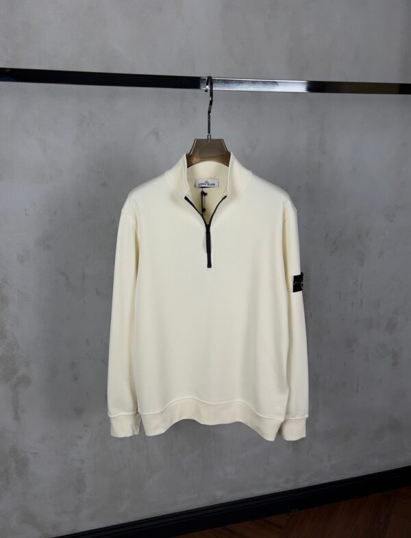 Stone Island – Halfzip Sweater Ecru