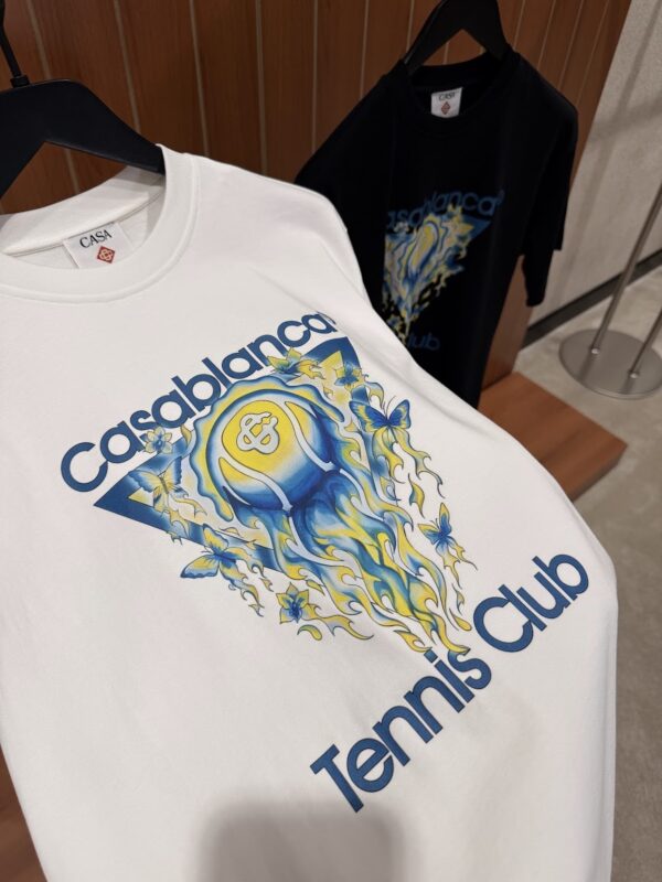 Casablanca – Butterfly T-Shirt White tweede afbeelding