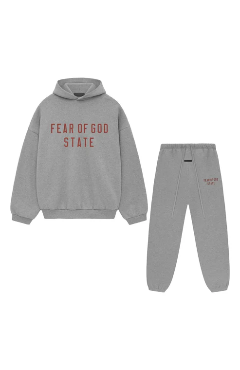Fear of God – Essentials Tracksuit Grey Red Letters 2250/5516