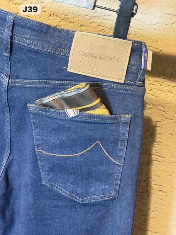 Jacob Cohen – Jean Bard Beige Ribbed Label