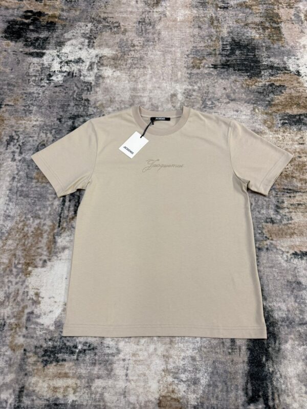 Jacquemus – Embroidered T-shirt Beige
