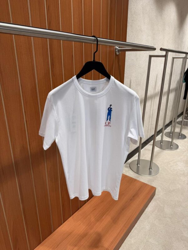 CP Company – Natural Jersey Logo T-shirt White