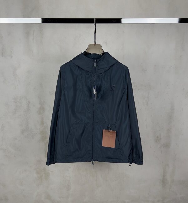 Louis Vuitton – Nylon Windbreaker Jacket Double Face Navy Blue