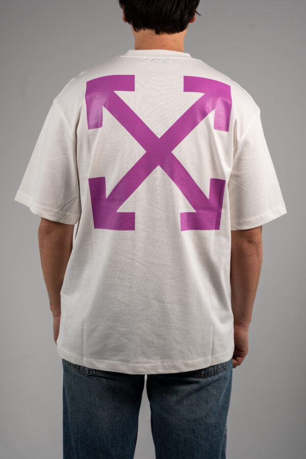 Off White – Angel T-Shirt White Purple tweede afbeelding