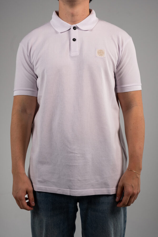 Stone Island – Ghost Polo T-shirt Lila White