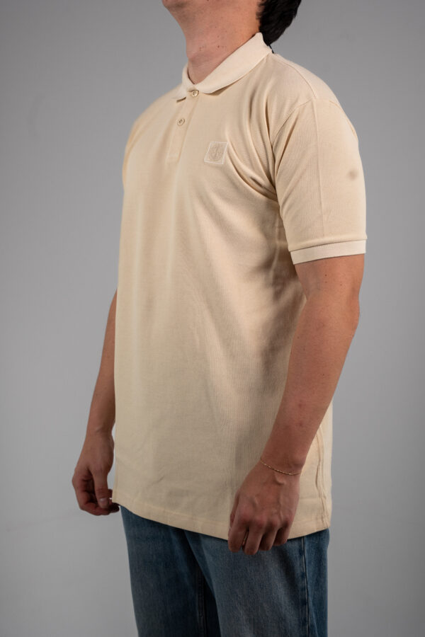 Stone Island – Ghost Polo T-shirt Beige tweede afbeelding