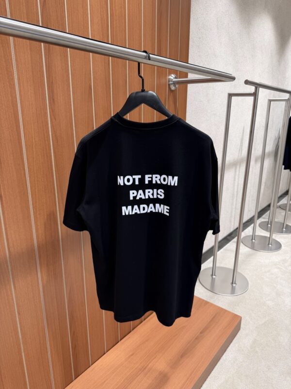 Drôle de Monsieur – Slogan T-shirt Black tweede afbeelding