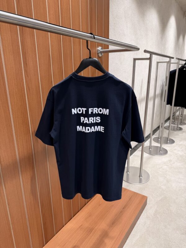 Drôle de Monsieur – Slogan T-shirt Navy Blue tweede afbeelding