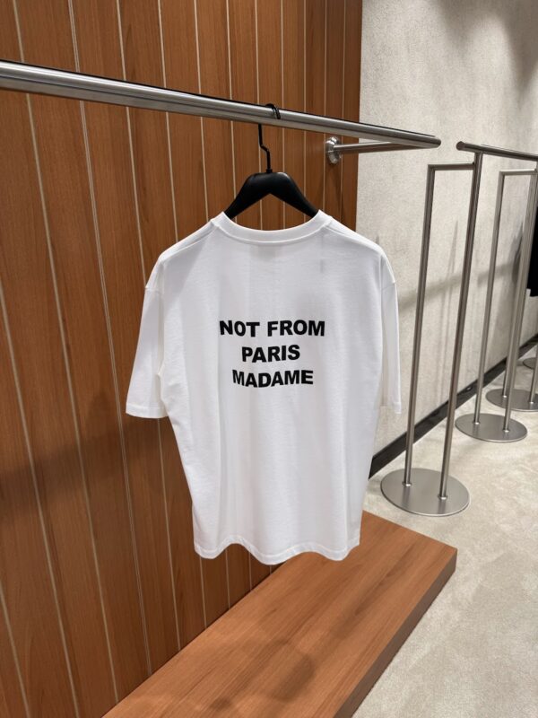 Drôle de Monsieur – Slogan T-shirt White tweede afbeelding