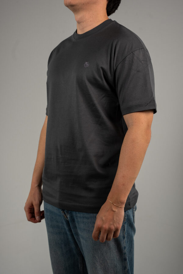 Loro Piana – Basic Logo T-shirt Smoked tweede afbeelding