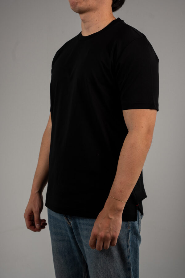 Loro Piana – Back Logo T-shirt Black tweede afbeelding