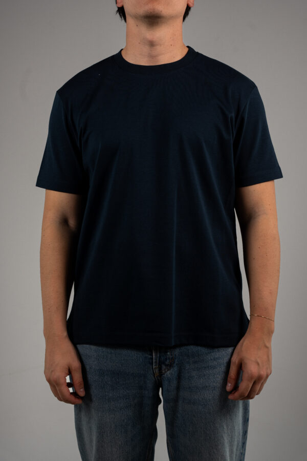 Loro Piana – Back Logo T-shirt Navy Blue