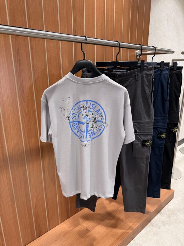 Stone Island – Jersey Dave T-shirt Grey tweede afbeelding
