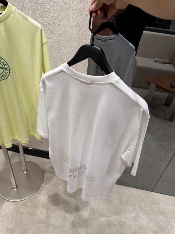 Stone Island – All Around Compass T-shirt White tweede afbeelding