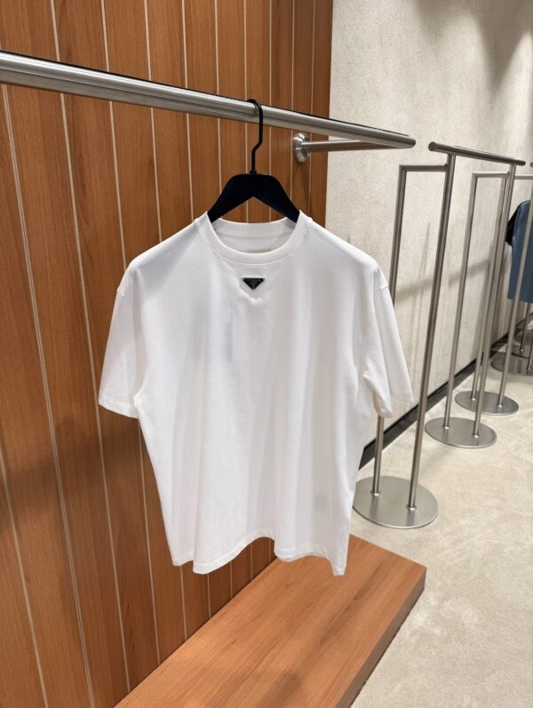 Prada – Triangle Logo T-shirt White